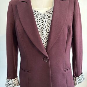 WHBM: Women's Plum Blazer with Sleeveless Top